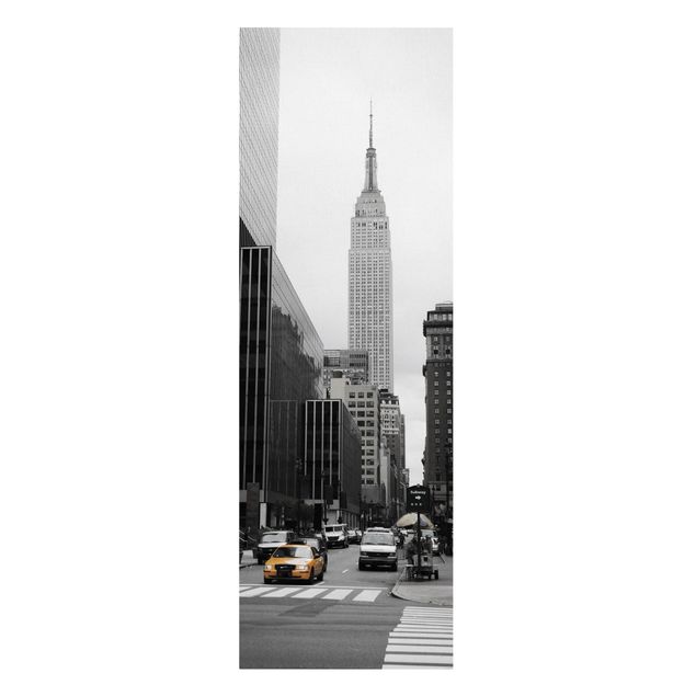 Canvas black and white Empire State Building