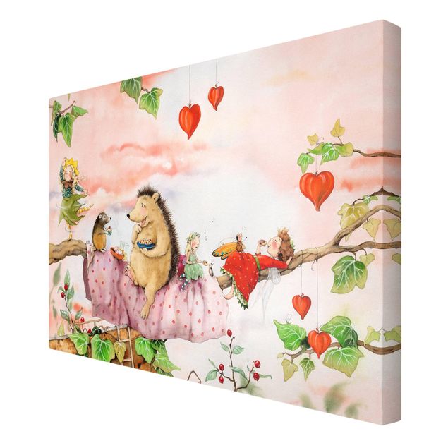 Canvas prints Little Strawberry Strawberry Fairy - On The Road