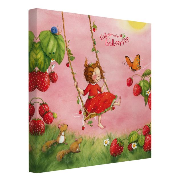 Prints modern Little Strawberry Strawberry Fairy - Tree Swing