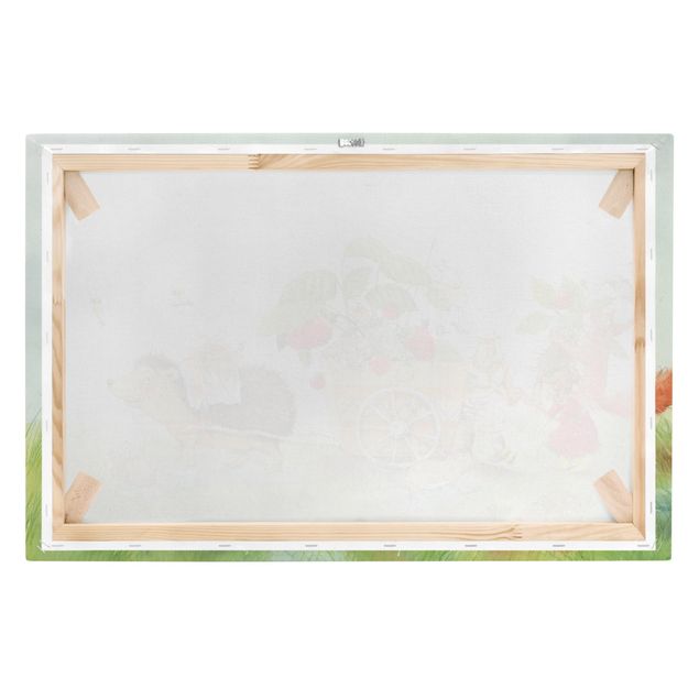 Wall art prints Little Strawberry Strawberry Fairy - With Hedgehog