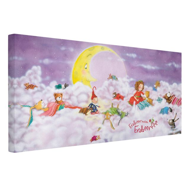 Wall art purple Little Strawberry Strawberry Fairy - Above The Clouds
