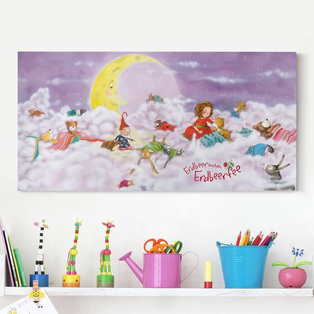 Nursery decoration Little Strawberry Strawberry Fairy - Above The Clouds