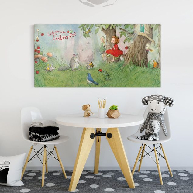Butterfly canvas art Little Strawberry Strawberry Fairy - Making Music Together