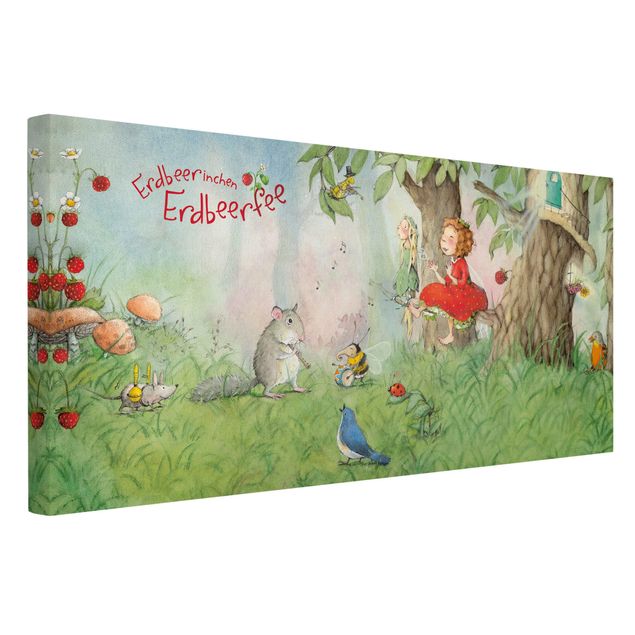 Contemporary art prints Little Strawberry Strawberry Fairy - Making Music Together
