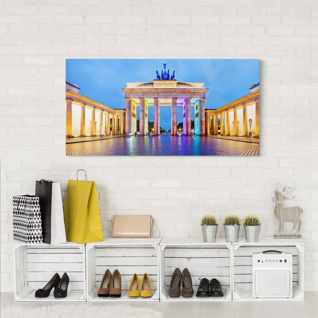Art prints Berlin Illuminated Brandenburg Gate