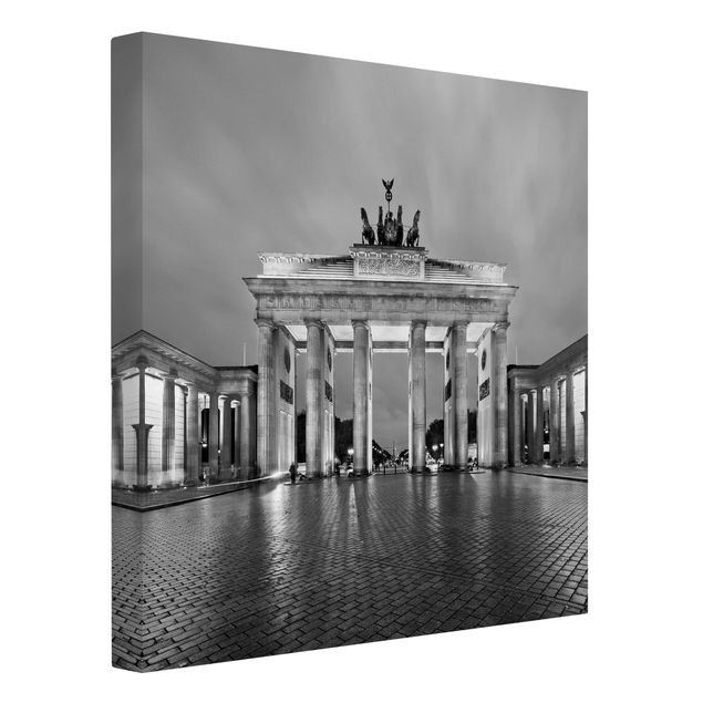 Canvas prints Berlin Illuminated Brandenburg Gate II