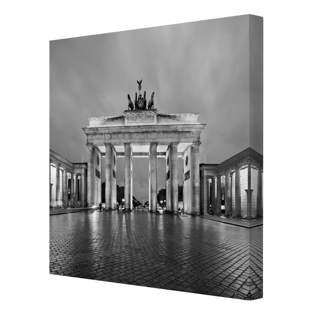Modern art prints Illuminated Brandenburg Gate II