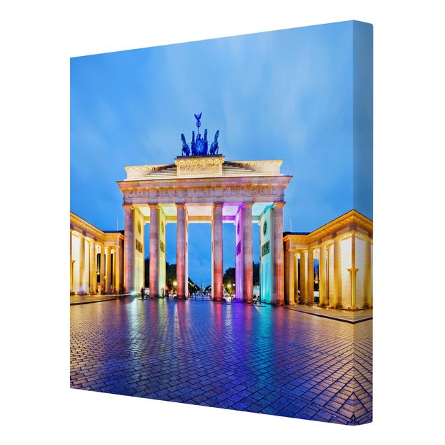 Skyline wall art Illuminated Brandenburg Gate