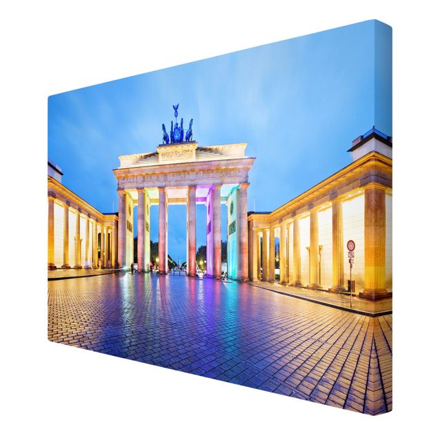 Skyline wall art Illuminated Brandenburg Gate