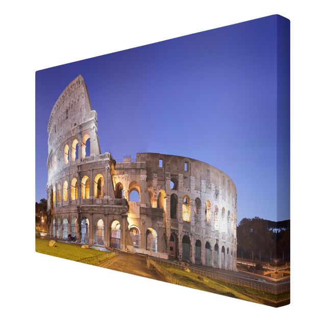 Canvas prints architecture Illuminated Colosseum