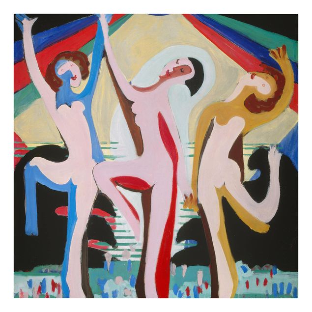 Modern art prints Ernst Ludwig Kirchner - colour Dance