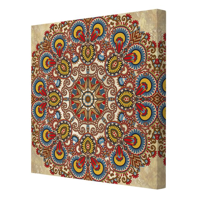 Canvas prints Coloured Mandala