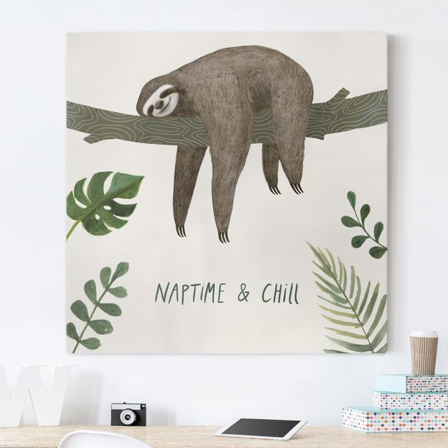 Prints animals Sloth Sayings - Chill
