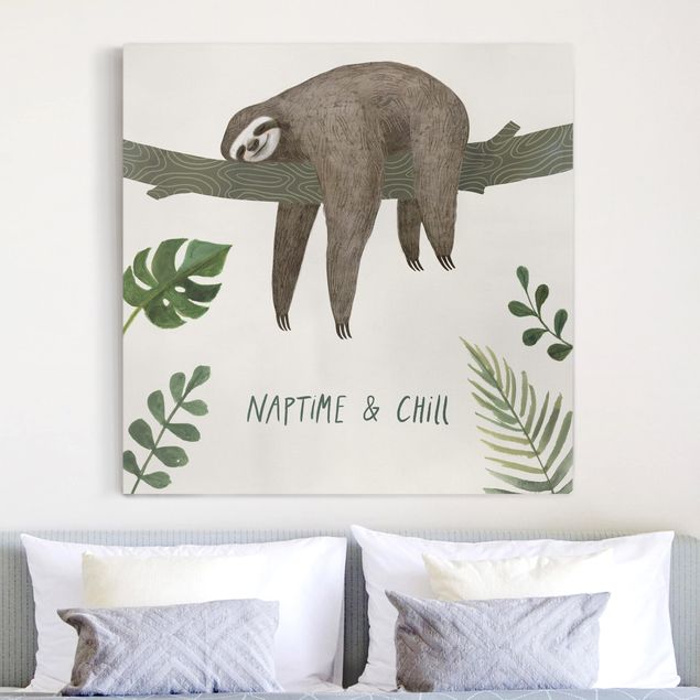 Nursery decoration Sloth Sayings - Chill