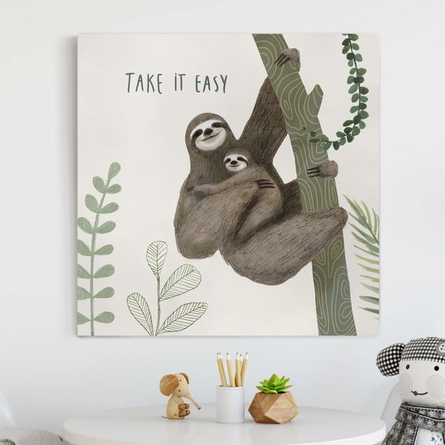 Kids room decor Sloth Sayings - Easy