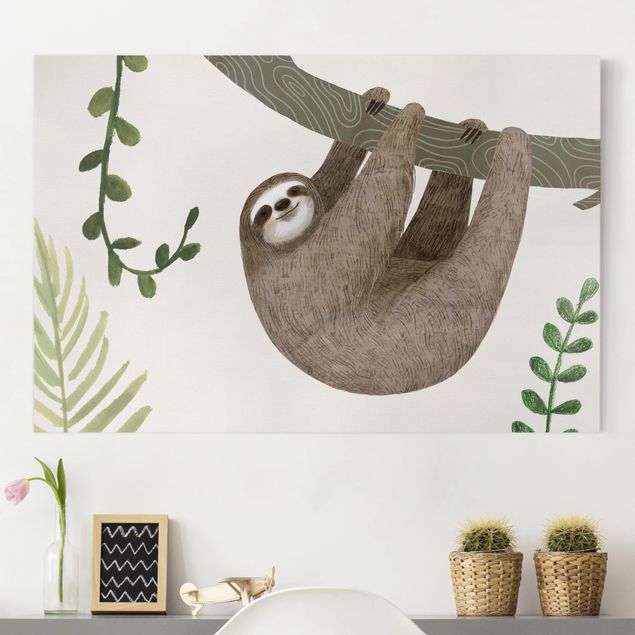 Animal canvas Sloth Sayings - Hang