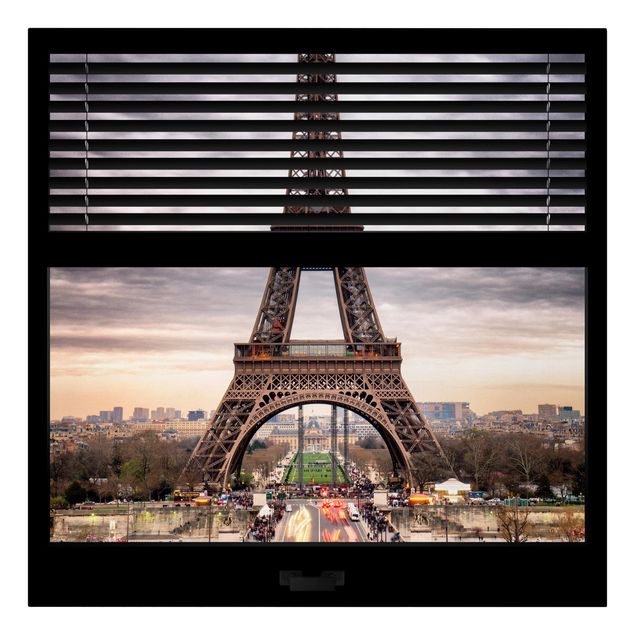Skyline wall art Window Blinds View - Eiffel Tower Paris