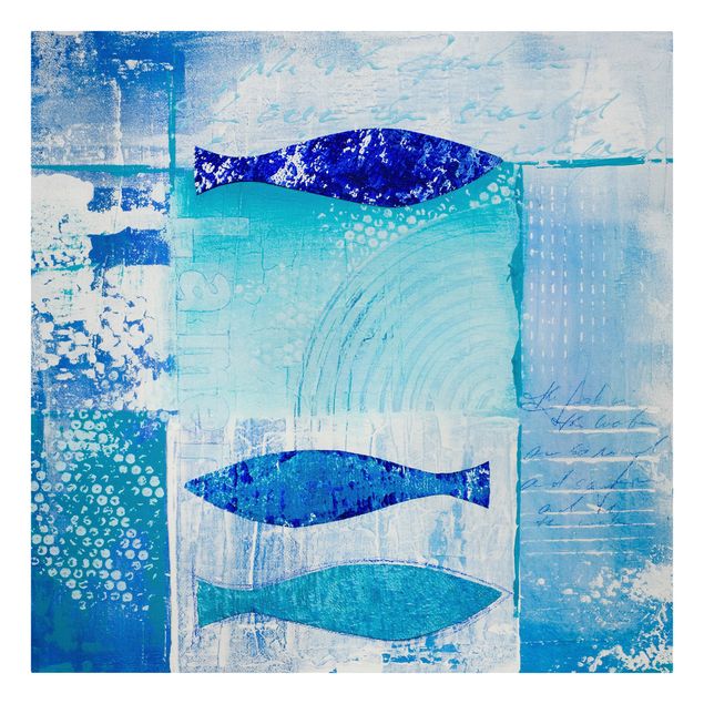 Prints modern Fish In The Blue