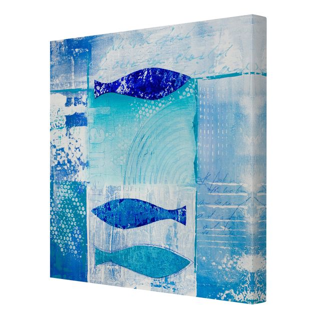 Animal canvas art Fish In The Blue