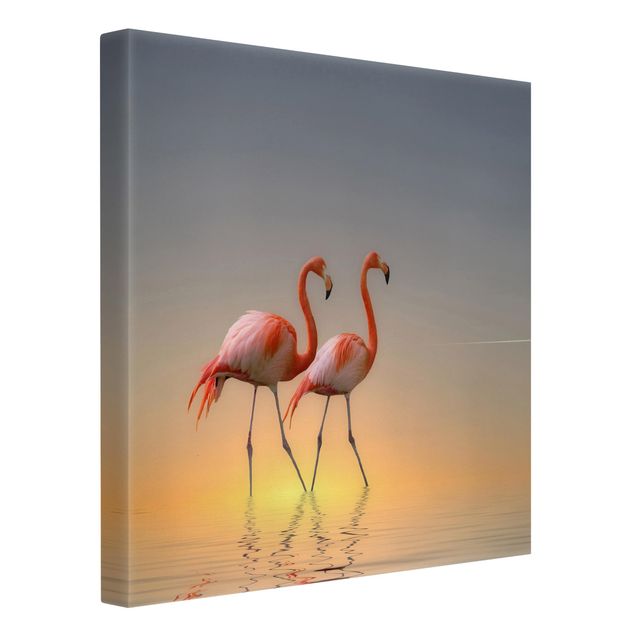 Animal wall art Flamingo Love