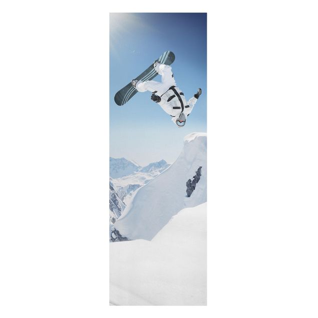 Sports prints Flying Snowboarder
