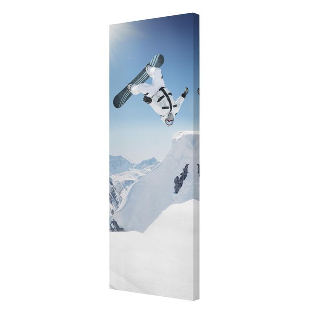 Prints Flying Snowboarder