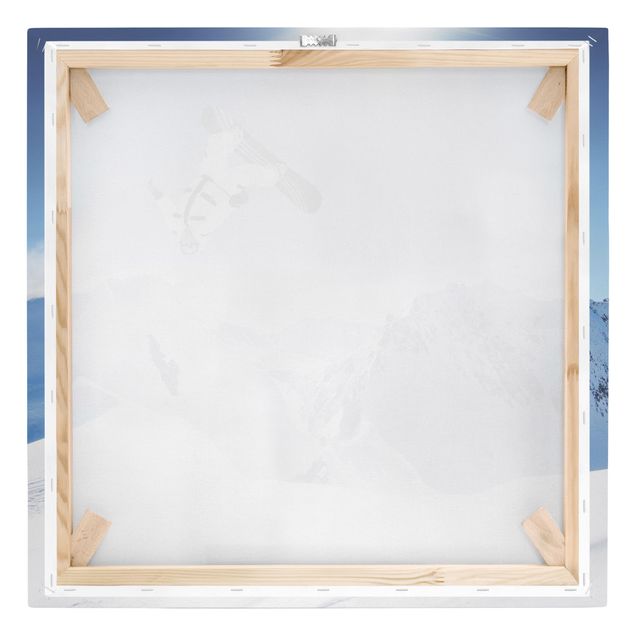 Canvas prints Flying Snowboarder