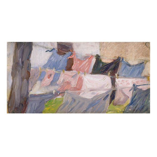 Canvas prints art print Franz Marc - Laundry Fluttering In The Wind