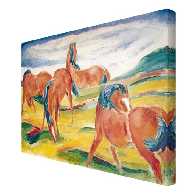 Pug canvas Franz Marc - Grazing Horses