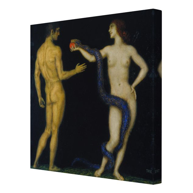 Modern art prints Franz von Stuck - Adam and Eve