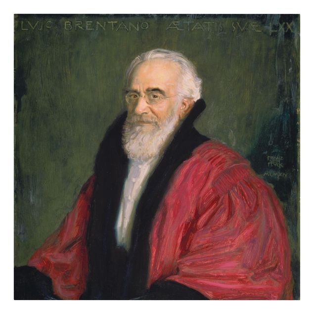 Canvas prints art print Franz von Stuck - Portrait of Lujo Brentano