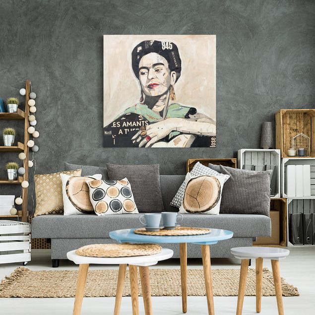 Canvas art prints Frida Kahlo - Collage No.4