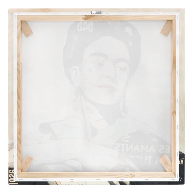 Canvas wall art Frida Kahlo - Collage No.4