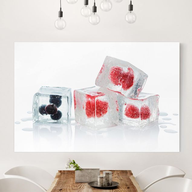 Kitchen Friut In Ice Cubes