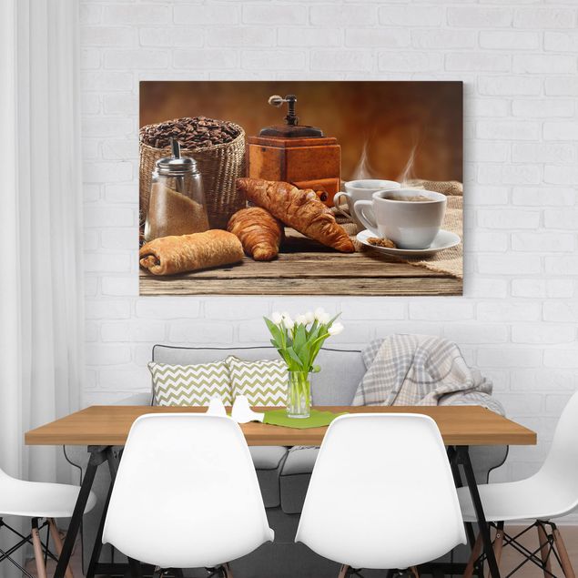 Coffee art print Breakfast Table