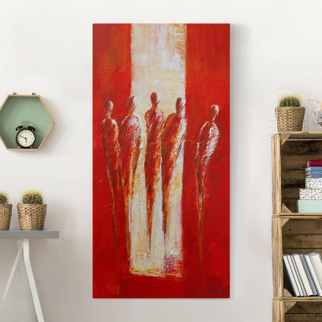 Art prints Five Figures In Red 02