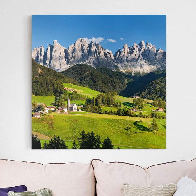 Landscape wall art Odle In South Tyrol