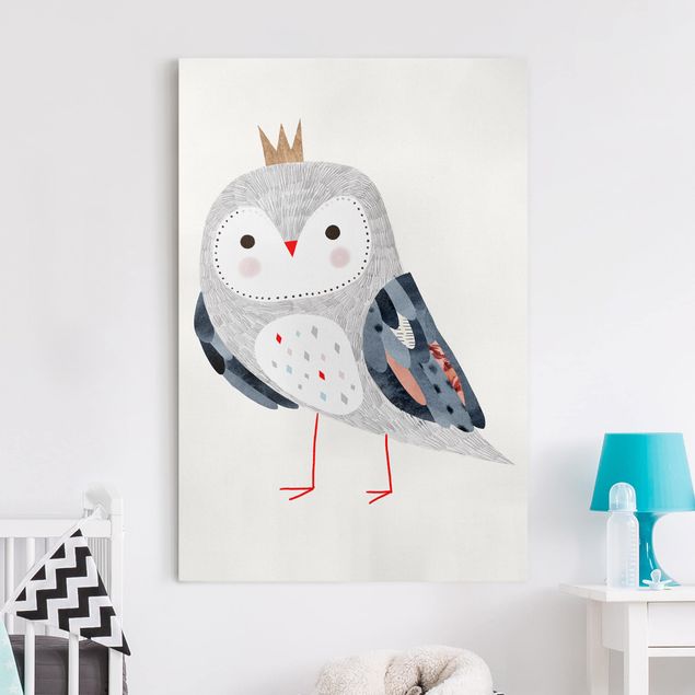 Animal wall art Crowned Owl Light
