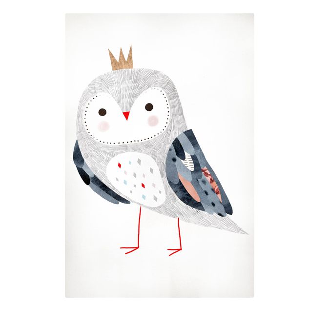 Prints Crowned Owl Light