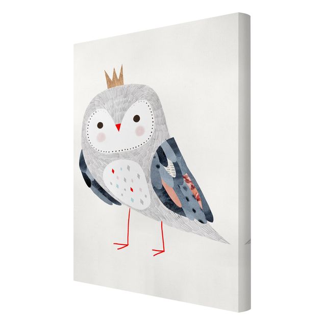 Canvas wall art Crowned Owl Light