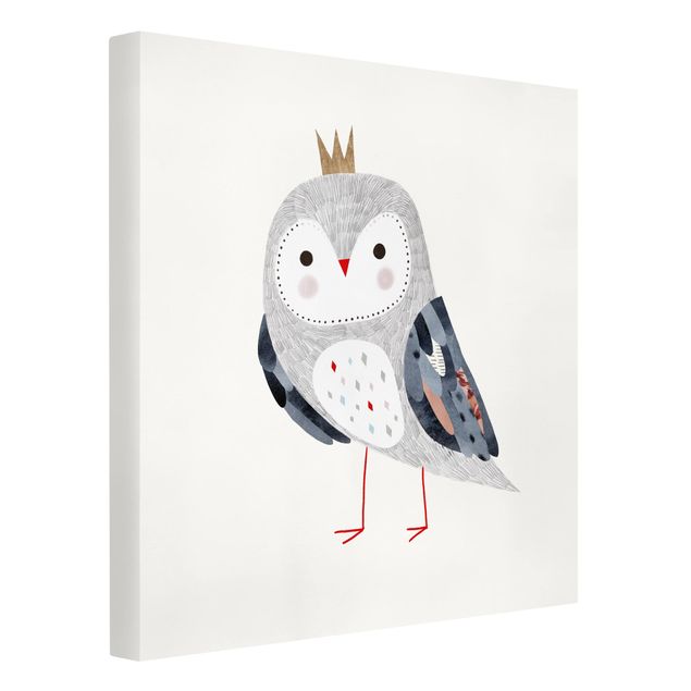 Contemporary art prints Crowned Owl Light