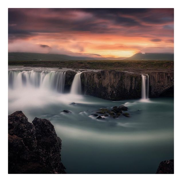 Contemporary art prints Goðafoss Waterfall In Iceland