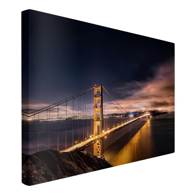 Canvas prints architecture Golden Gate To Stars