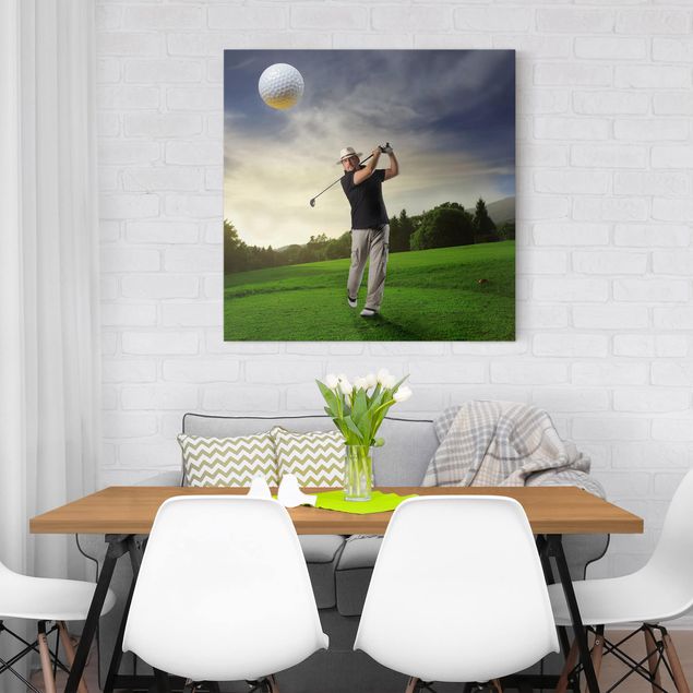 Modern art prints Golf Club Paradise