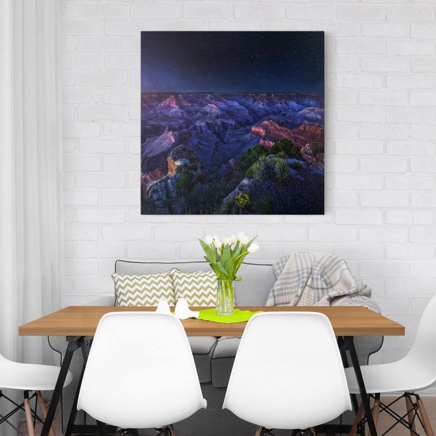 Landscape canvas prints Grand Canyon Night