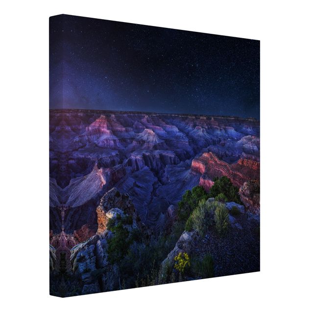Mountain canvas art Grand Canyon Night
