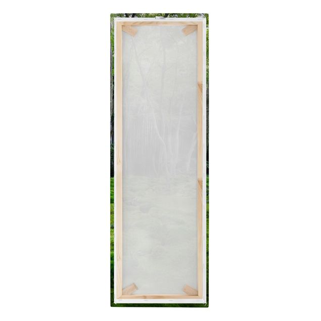 Green canvas wall art Growing Trees