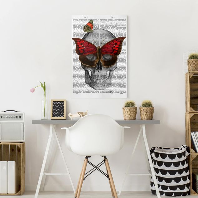 Butterfly canvas Scary Reading - Butterfly Mask