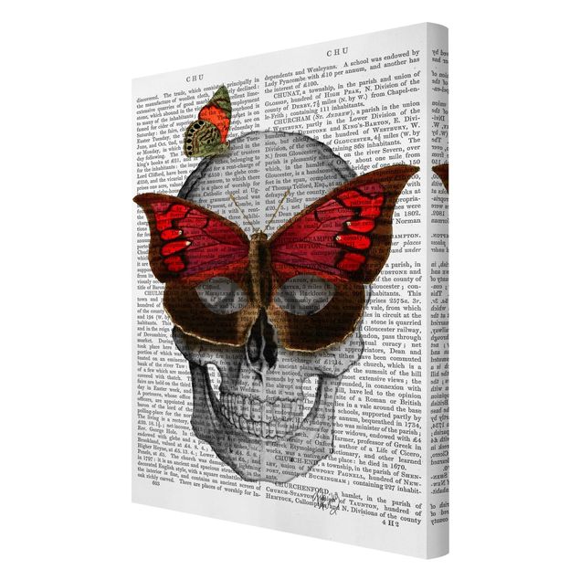 Modern art prints Scary Reading - Butterfly Mask