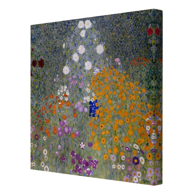 Flower print Gustav Klimt - Cottage Garden